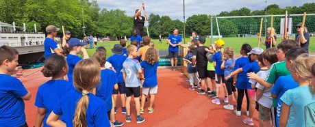 Vorletzte Station der WLV Kinderleicht-Athletik VOR ORT in Neckarsulm