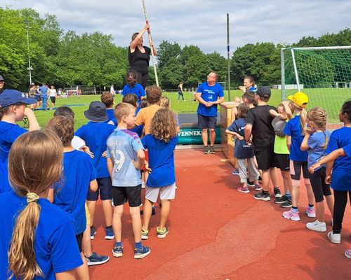 Vorletzte Station der WLV Kinderleicht-Athletik VOR ORT in Neckarsulm