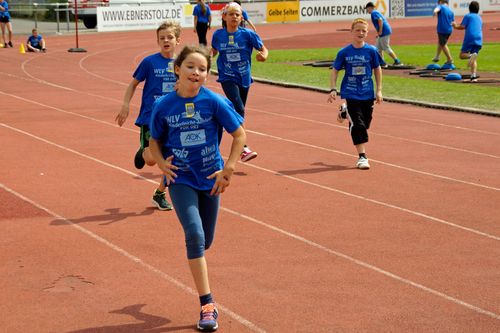 Kinderleichtathletik vor Ort am 28. Juni 2018 in Stuttgart-Degerloch